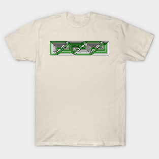 Decorative Rectangular Celtic Interlaced Knot Pattern 1 T-Shirt